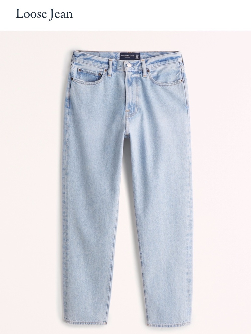 NWT Abercrombie Loose Jean - Light Blue Men’s Jean